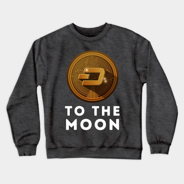 Dash to the Moon Crewneck Sweatshirt by blueduckstuff